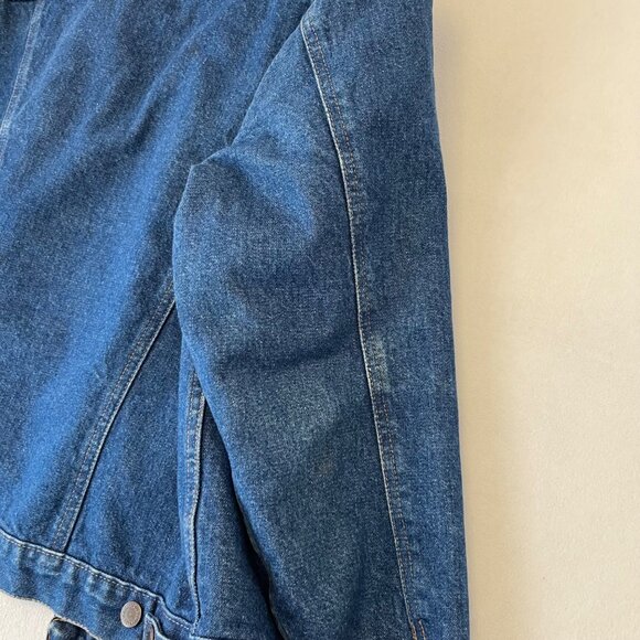 Vintage Wrangler Jean Jacket Mens 40 Blanket Lined Barn Chore Corduroy Collar - Picture 7 of 12